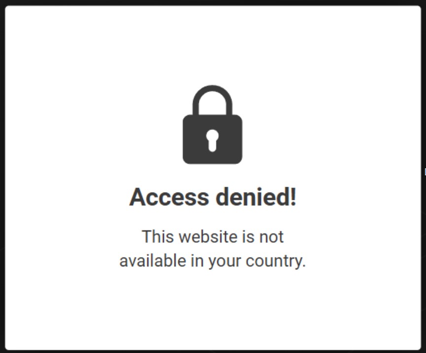 Access denied error on the MelBet mirror page