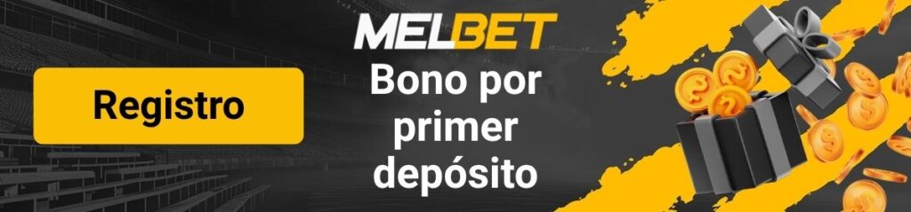 Logotipo de la página de bonificación por primer depósito de MelBet